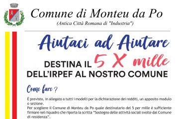 Il 5 per mille per le attività sociali del tuo Comune